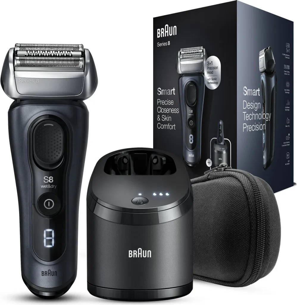 Rasoir Braun Series 8 8463cc avec Batterie Li-Ion 60 min Autonomie