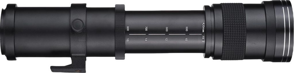 Kamera MF Super Telezoomobjektiv F/8,3-16 420-800 mm T-Mount Universal 1/4 Gewinde Ersatz Vollrahmen Passend für Canon EF/EF-S Kameras