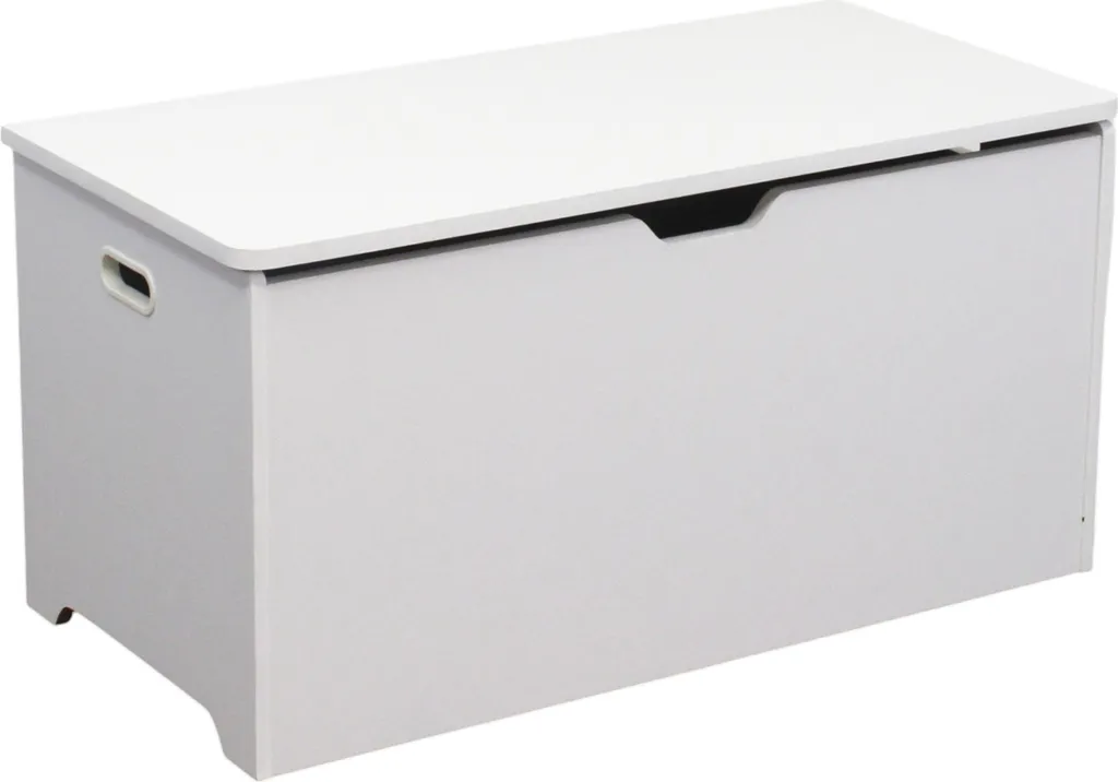Cassapanca Baule Bianco per Giocattoli Milani Home 78x38x40 cm
