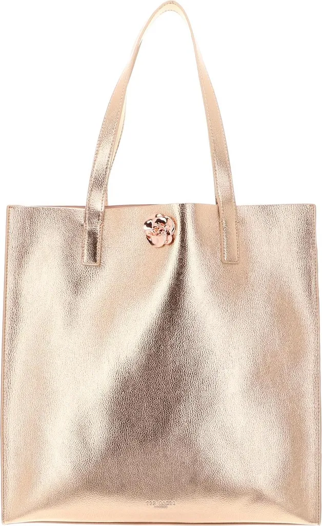 Ted Baker Rosmah Sac Shopper Metallic Icon Bag avec Détail Rose Doré