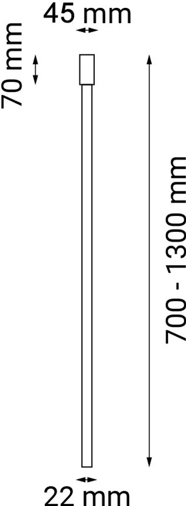 Spot de plafond rond en cuivre ALHA 9185 Dohar tube 120 cm 1xG9 2,5W