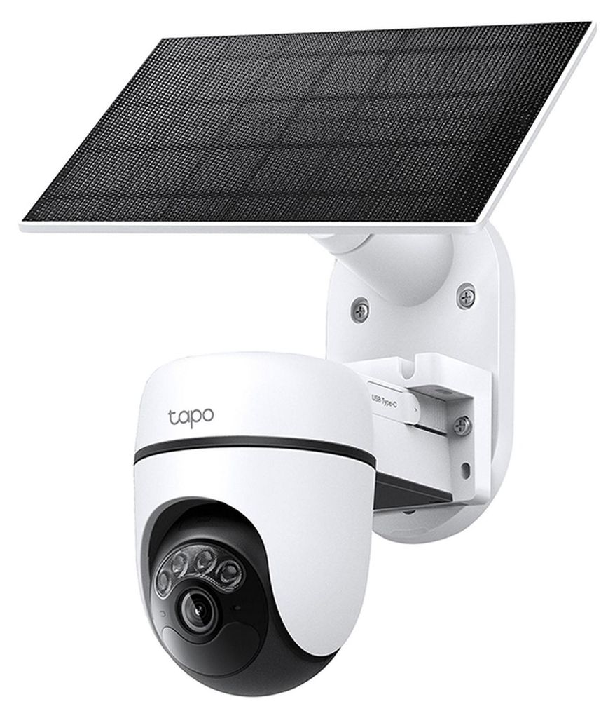 Kit de caméra de sécurité panoramique/inclinable à énergie Image du produit 