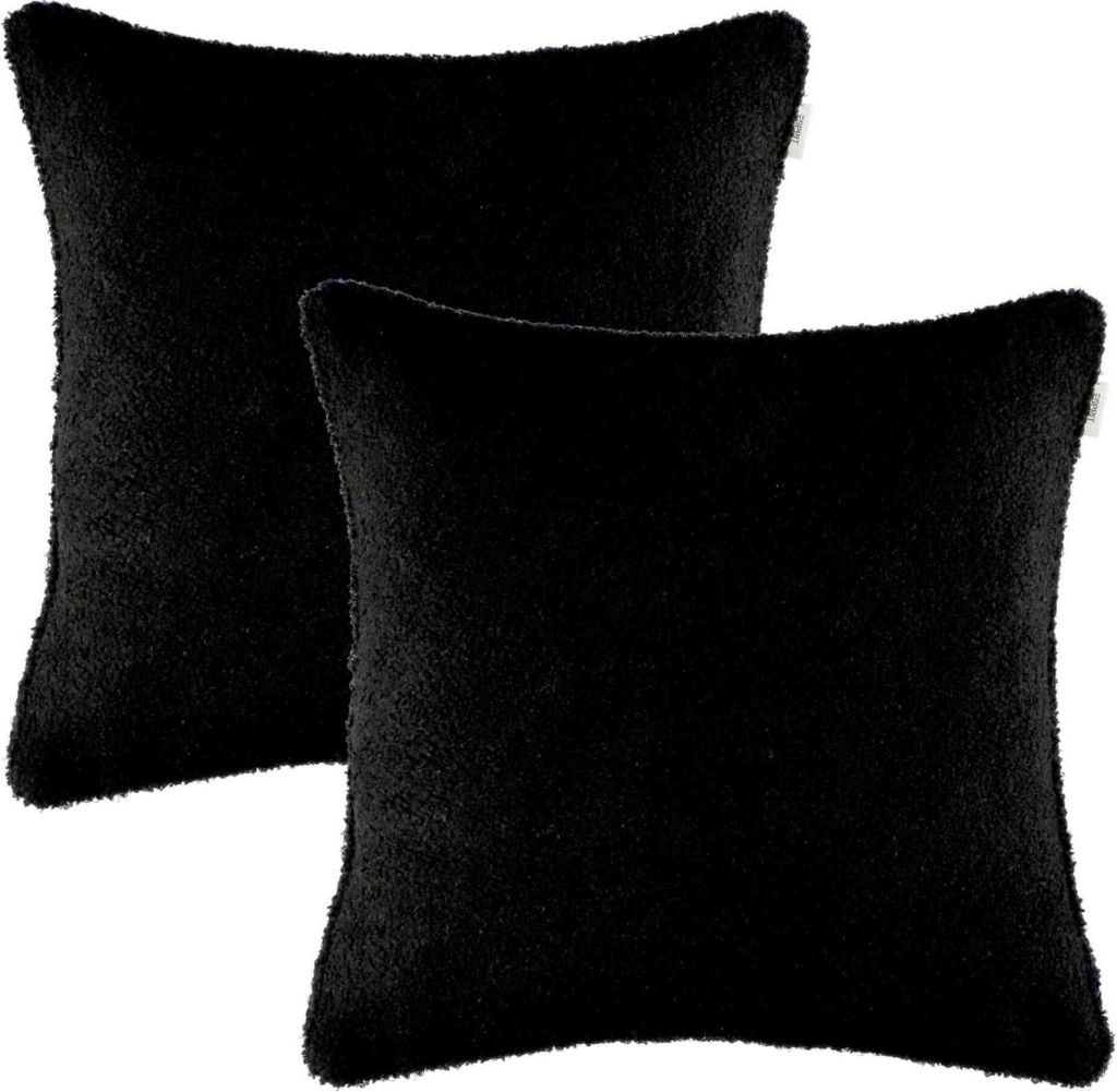 ESPRIT Zierkissenhülle CUTE-2 Schwarz 45 x 45 cm - 2er Set Produktbild 