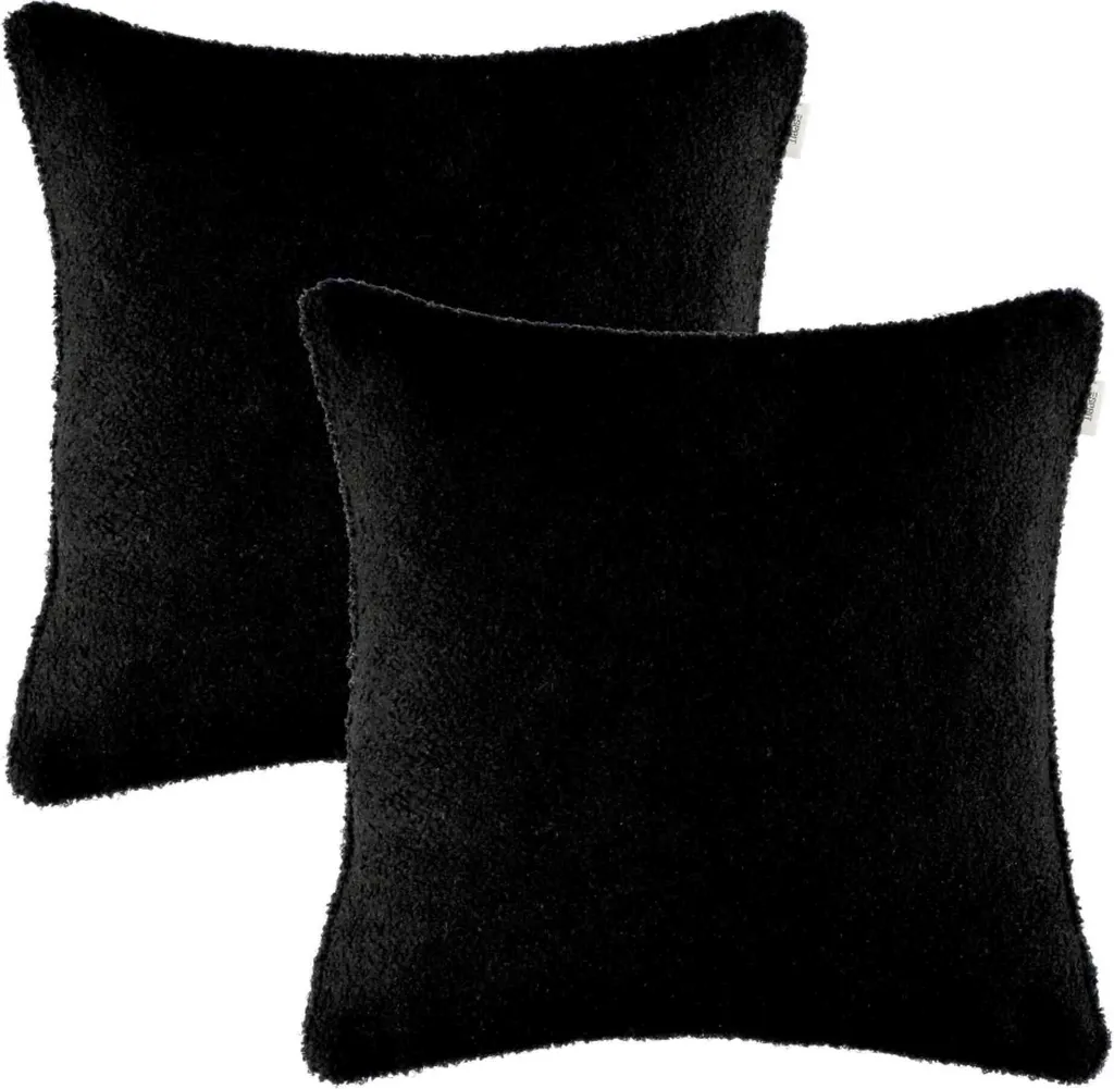 Offerta Set 2 Copricuscini ESPRIT Cute Nero 45x45 | Prezzo Speciale