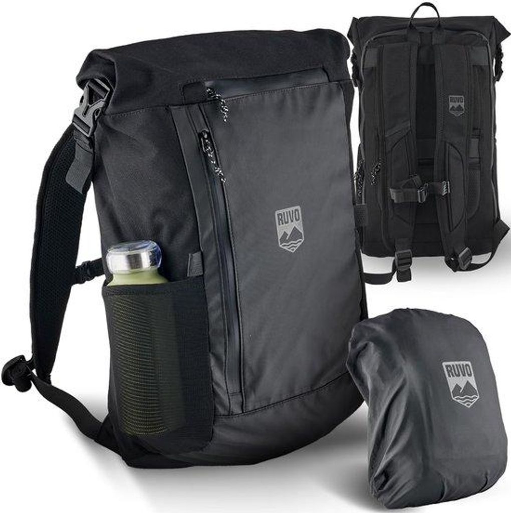 Wasserdichter Rucksack 26-34L, robust, für Arbeit, Reisen, Freizeit