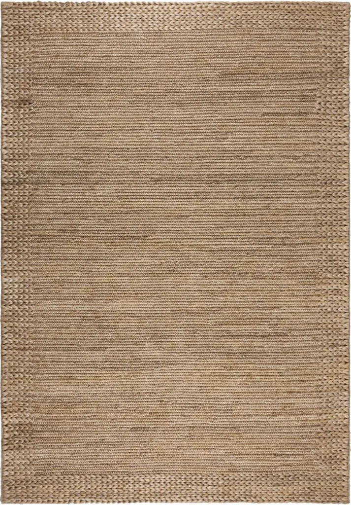 Tapis en Jute Naturel 160x230 cm Tressé - Style Bohème Drew Border