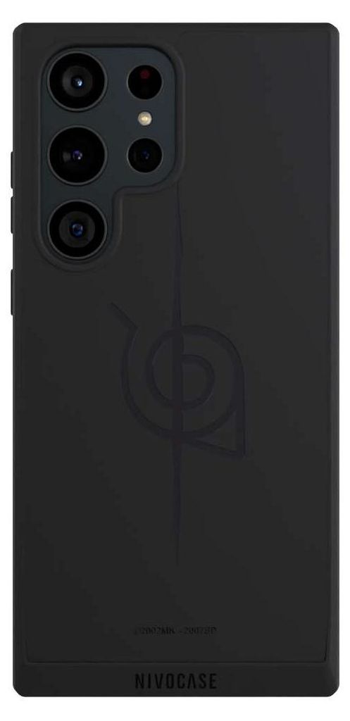NIVOCASE Handyhülle für Samsung Galaxy S23 Ultra Hülle NIVOpure Case Schwarz Naruto Shippuden Sasuke Konoha