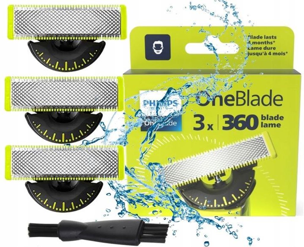 3X Philips Oneblade 360 Original Klingenschneider Pro Pro
