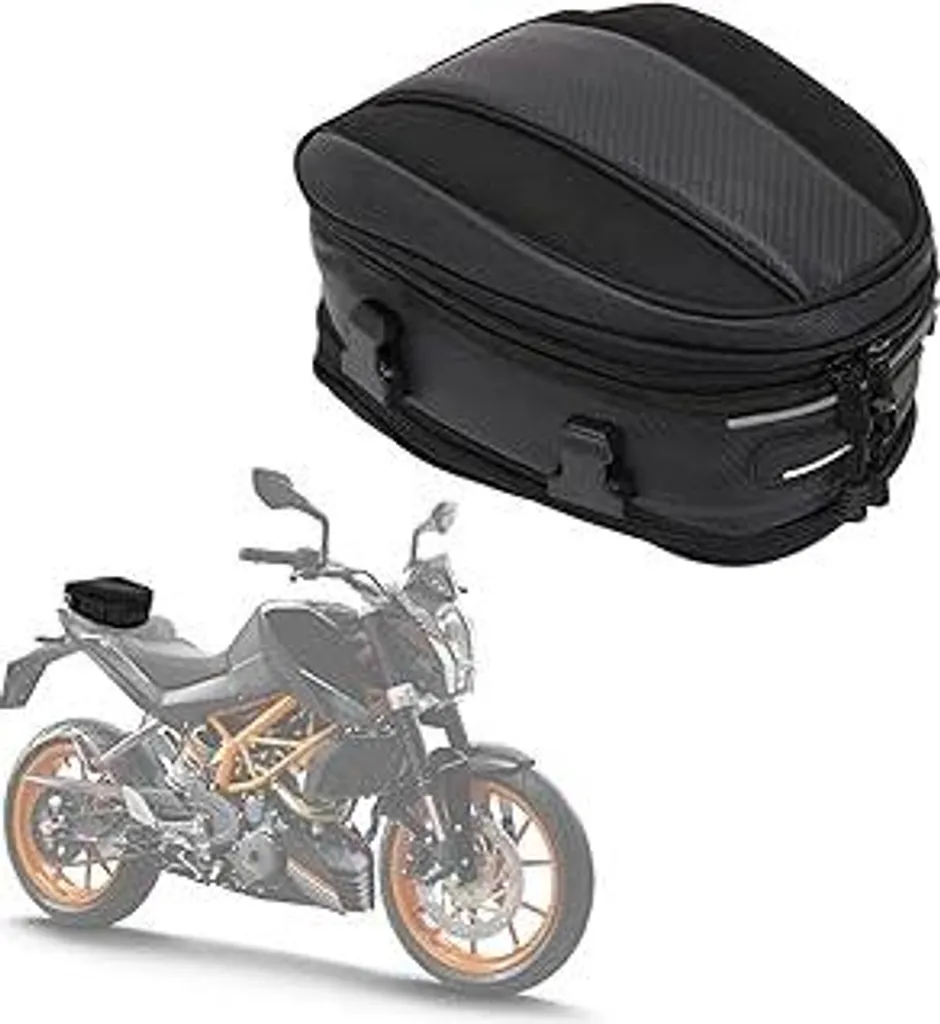 Zaino Moto da Sella Multifunzione - Borsa Posteriore in PU Black