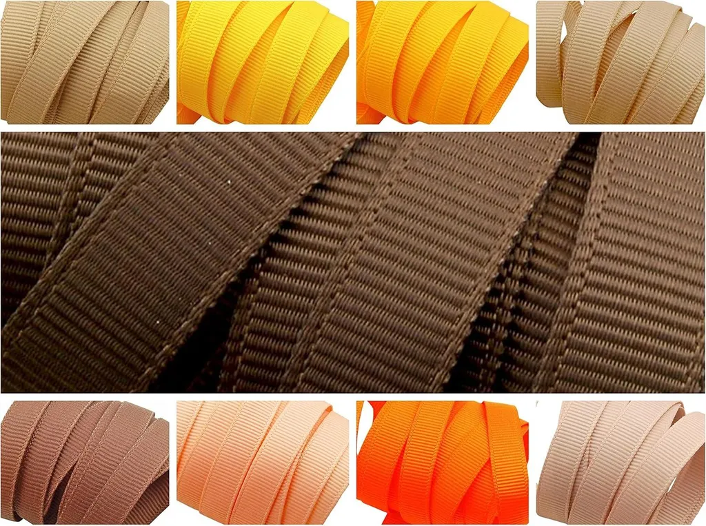 Ruban gros grain 10 mm pour emballage cadeau et décoration de fête