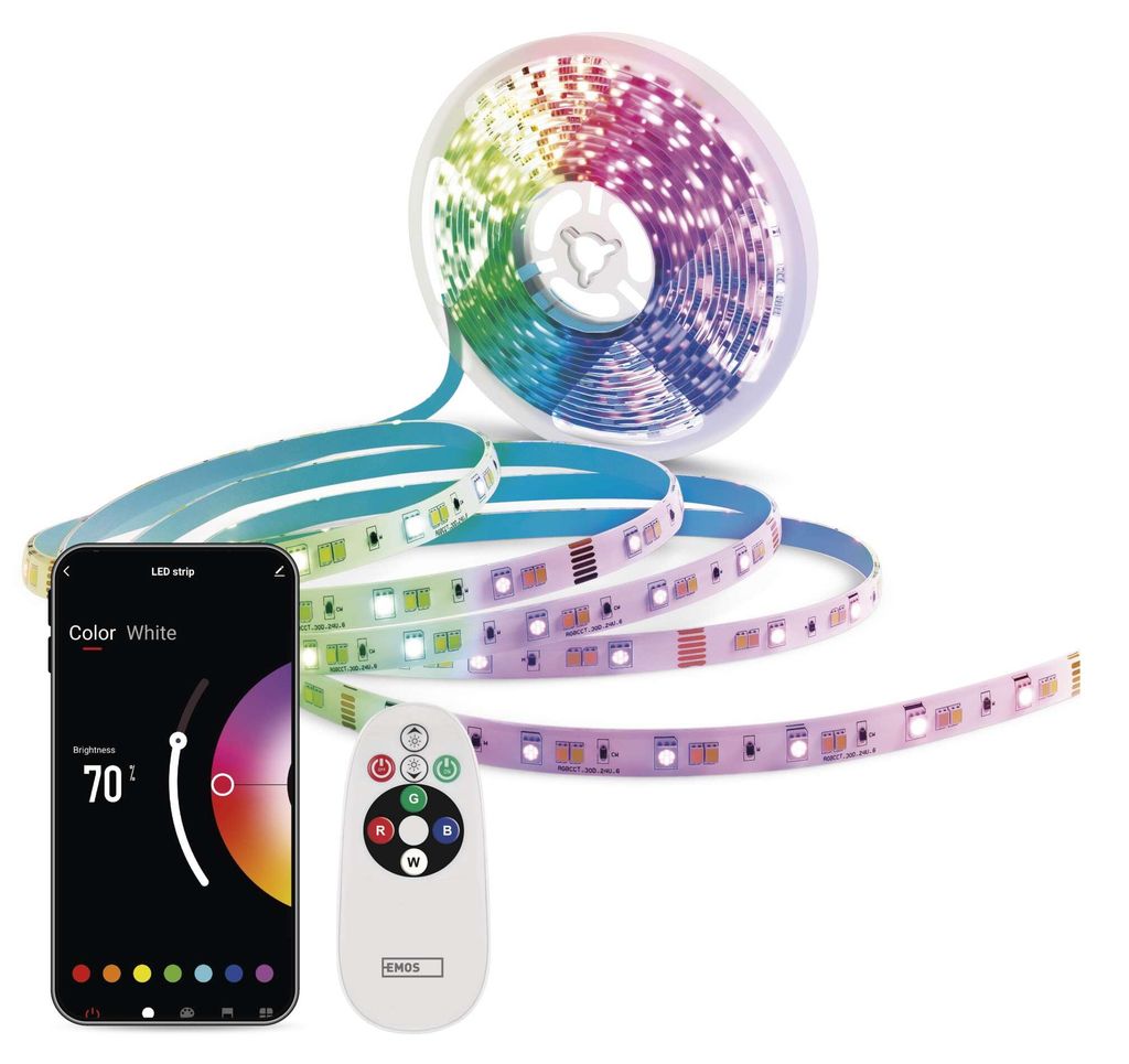 GoSmart LED pásek WiFi 5 m, 22W, 1400lm, RGB/CCT
