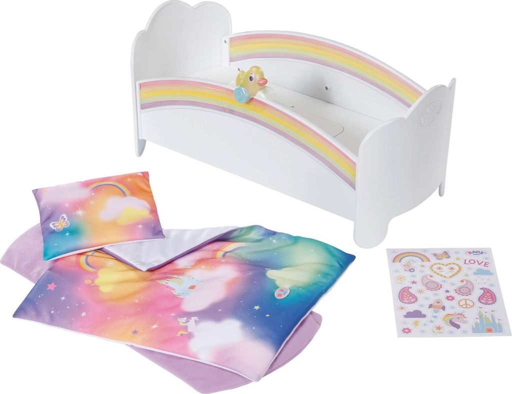 Babymonster 3枚セット Zapf BABY born Rainbow Bed 835999 Lalki bobasy