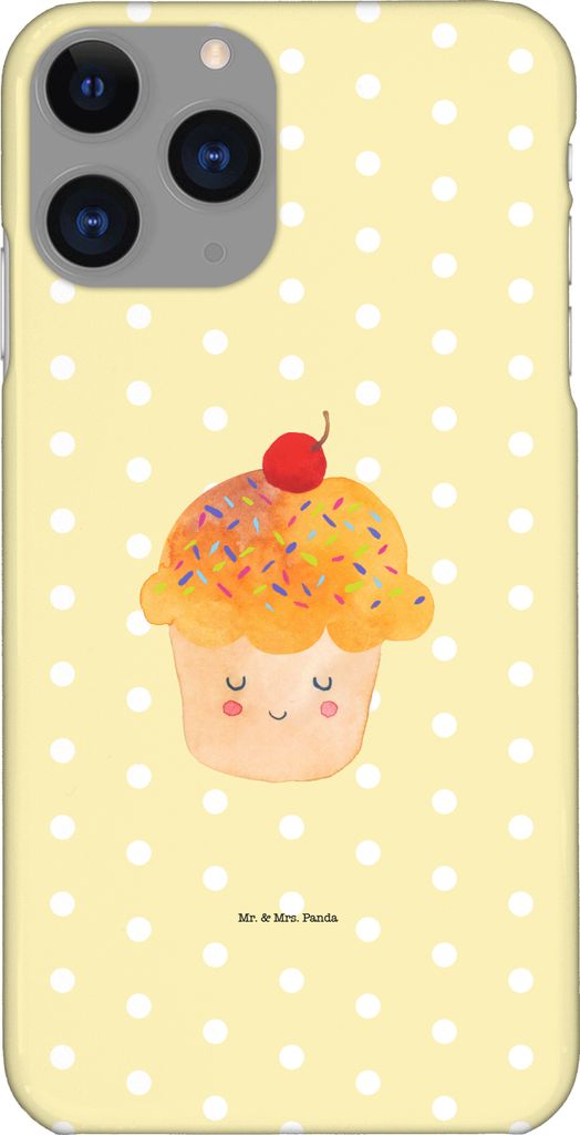 Mr. & Mrs. Panda Iphone 11 Pro Handyhülle Cupcake - Gelb Pastell - Geschenk, Wunder, Lustige Sprüche, Muffin, Cupcakes, Küche Deko, Motivation, ...