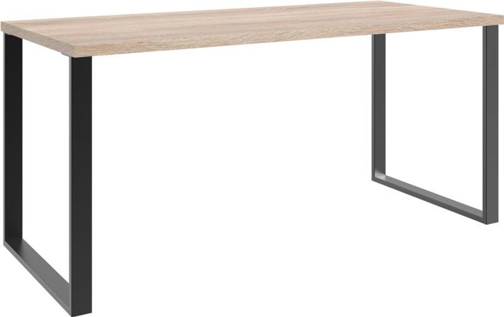 Wimex Home Desk Schreibtisch Eiche Sägerau/Schwarz