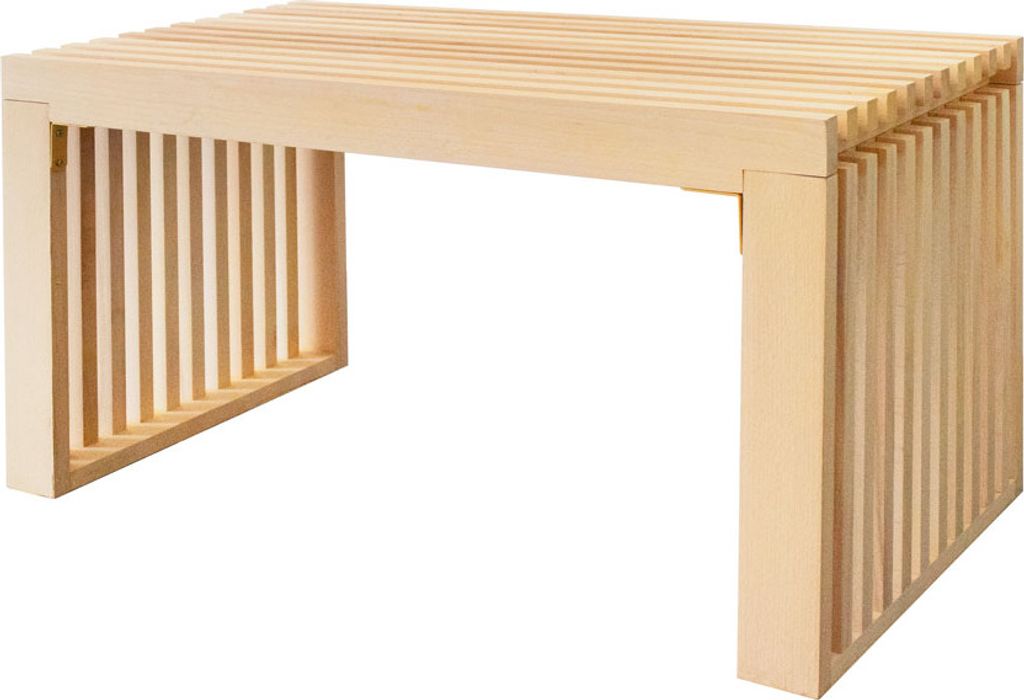 Home Deluxe - Sitzbank aus Holz LORA Natur - 78 cm I Gartenbank , Parkbank, Sitzgelegenheit