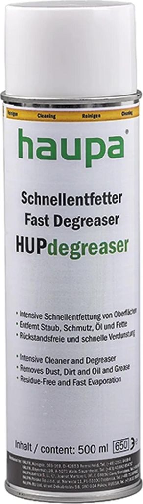 HAUPA Schnellentfetter, HUPdegreaser, Aerosol, 500 ml, 1 Stk.
