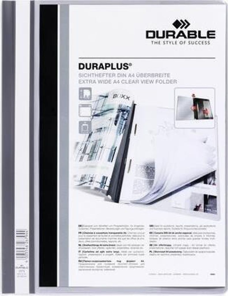 Durable DURAPLUS, Grau, A4, 1 Taschen, 1 Stück(e) Produktbild 