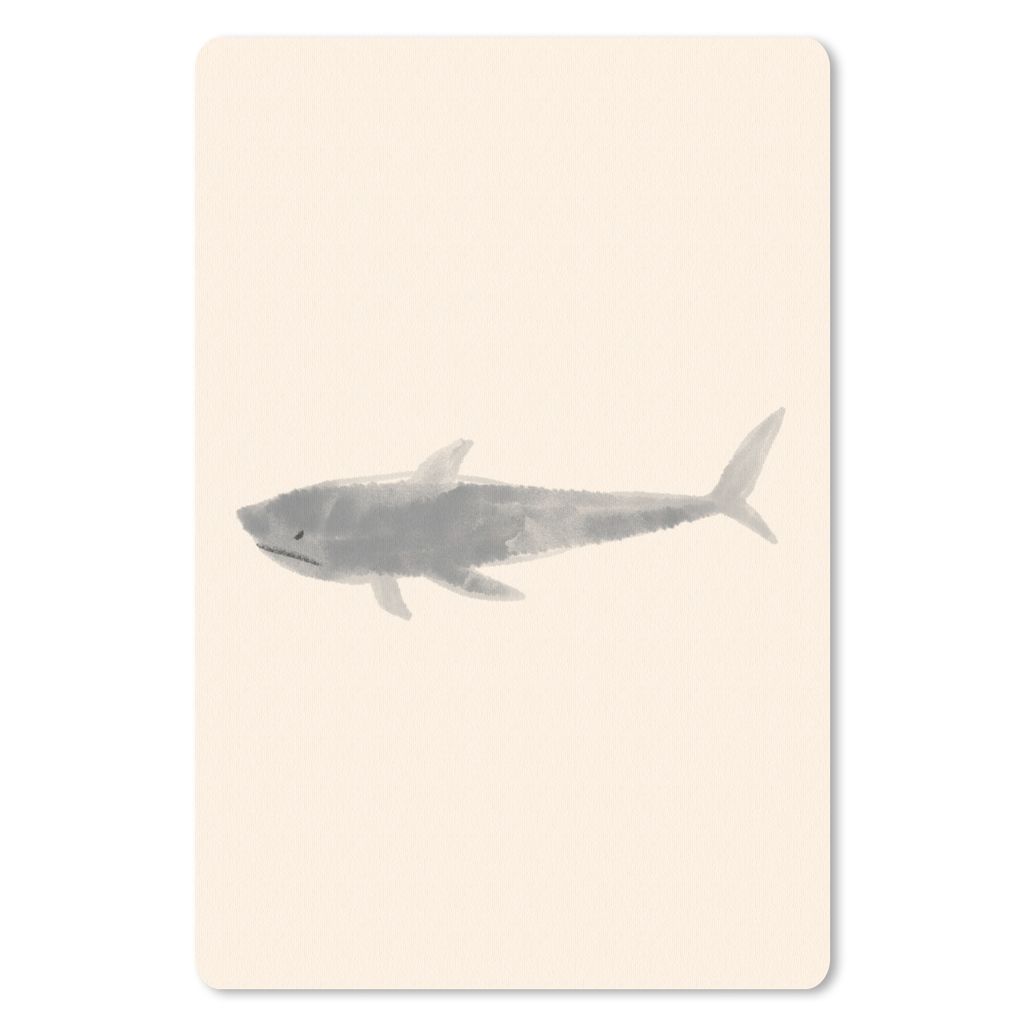 MuchoWow Mauspad Mousepad Fisch - Aquarell - Pastell 18x27 cm - Mousepads - Maus Mat - Pad - Mausunterlage