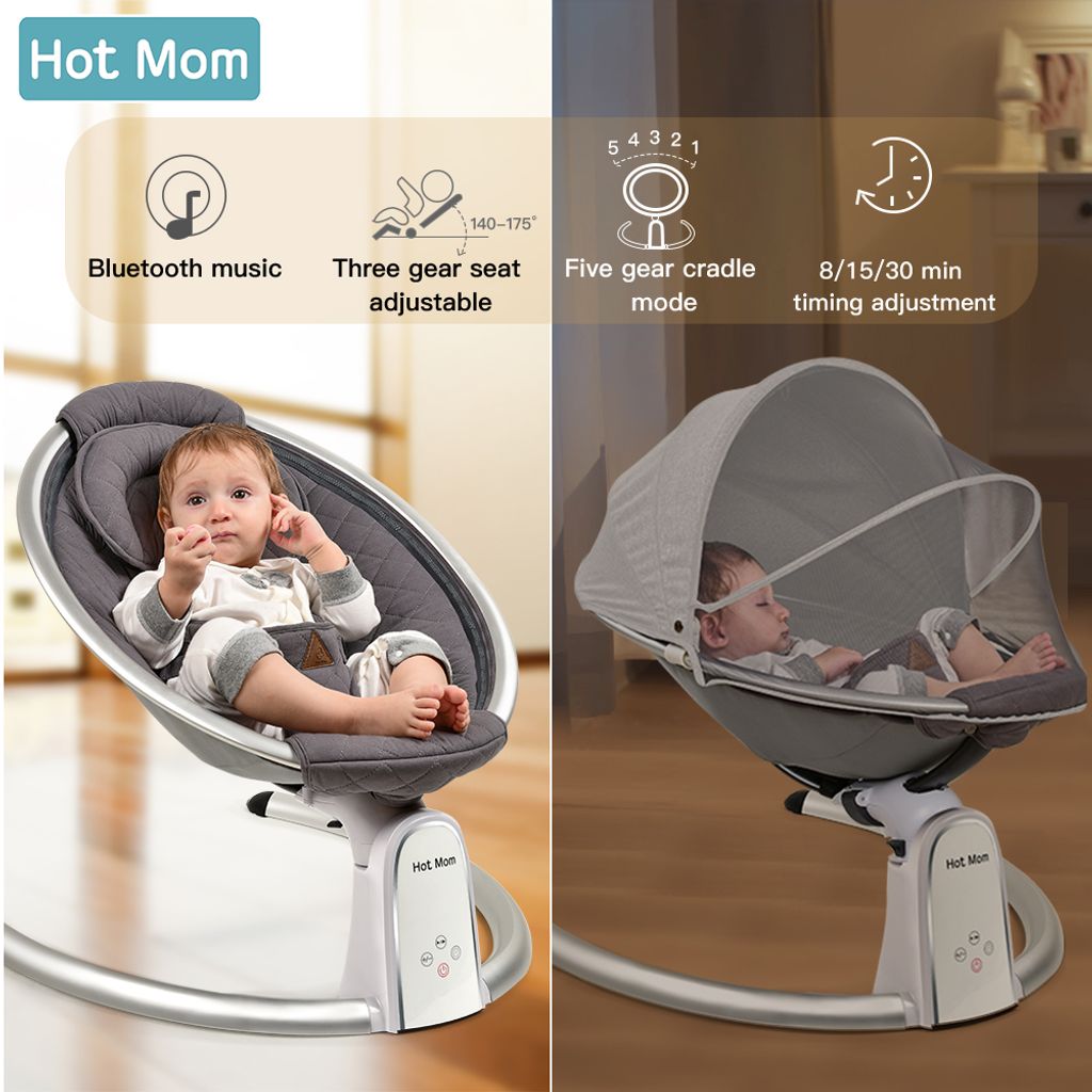 Babywippe elektrisch mit Musik und Vibration Baby & Kind Babyartikel Baby & Kindermöbel Babywippen 