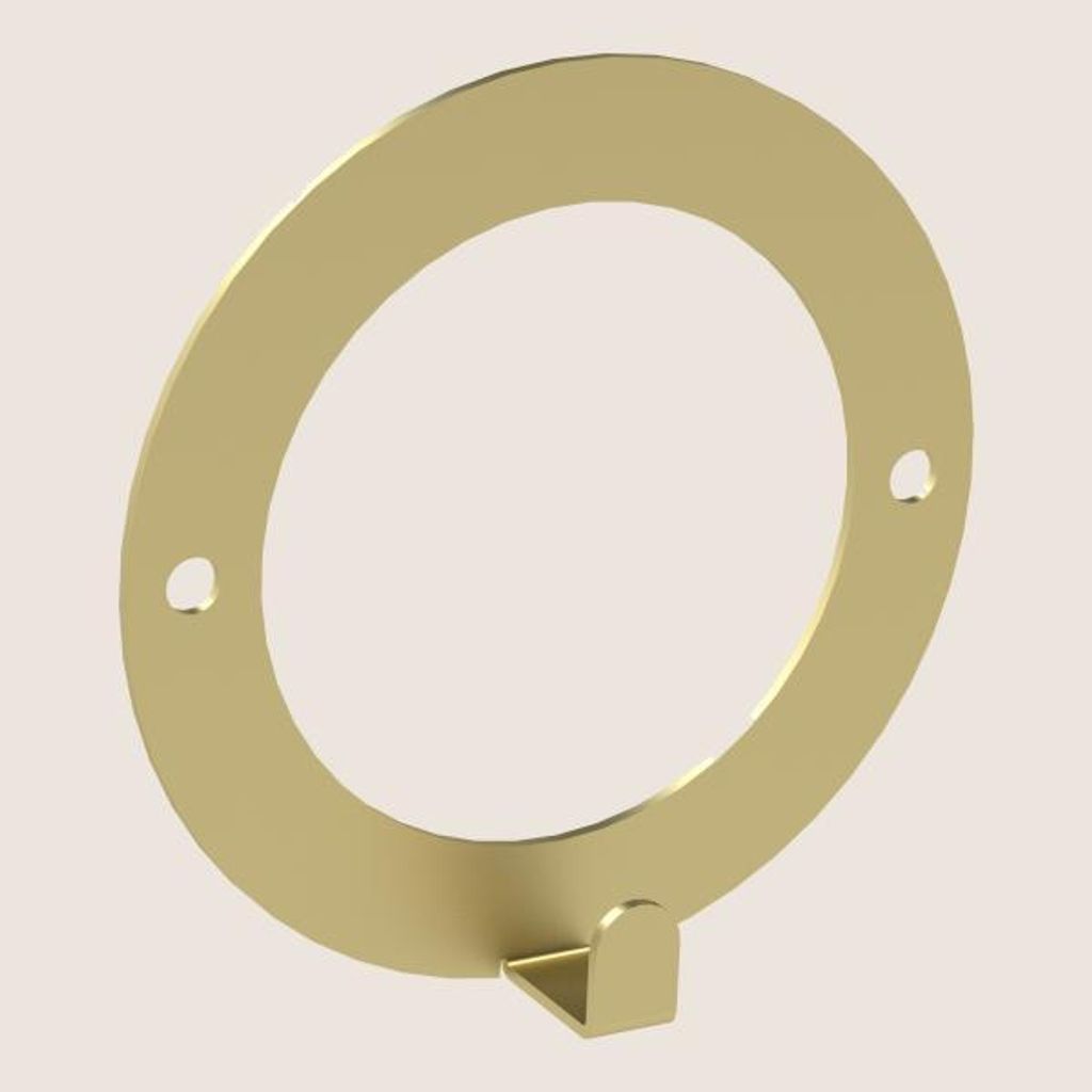 Schlüsselanhänger Kleiderbügel gold lack