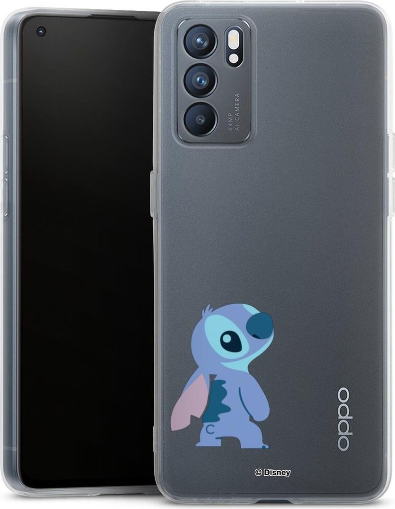 DeinDesign Handyhülle für Oppo Reno 6 5G Silikon Hülle Case Smartphone Schutzhülle Disney Fanartikel Lilo & Stitch