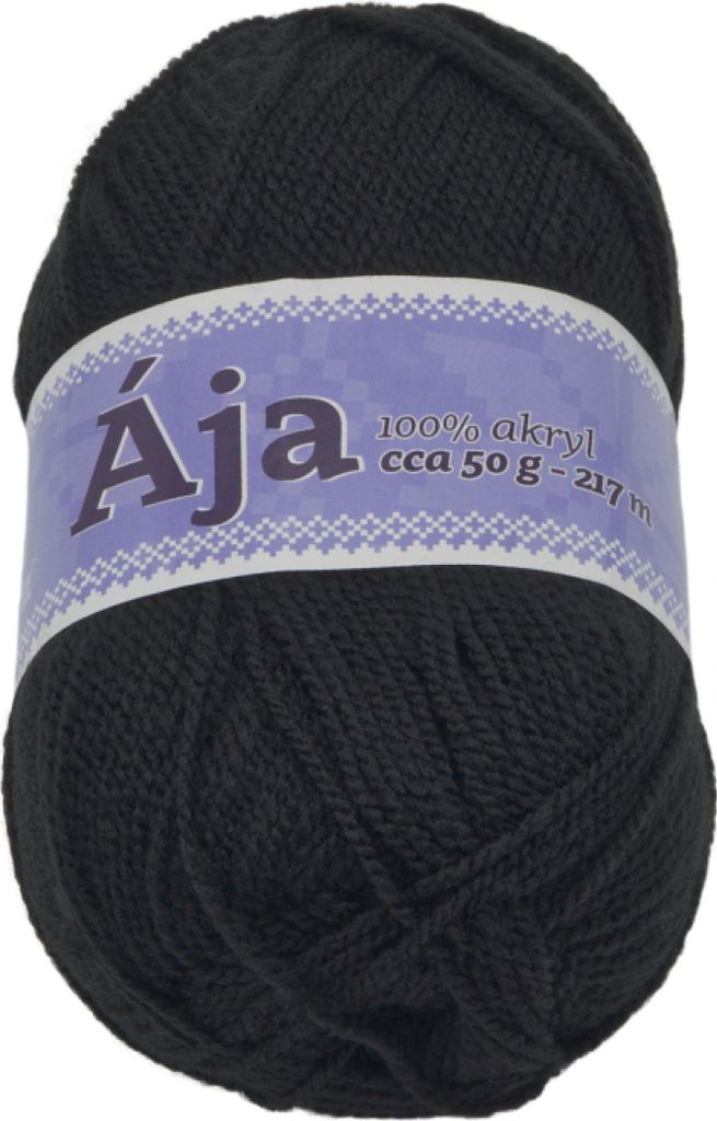 Garn AJA - 50g / 217 m - Schwarz