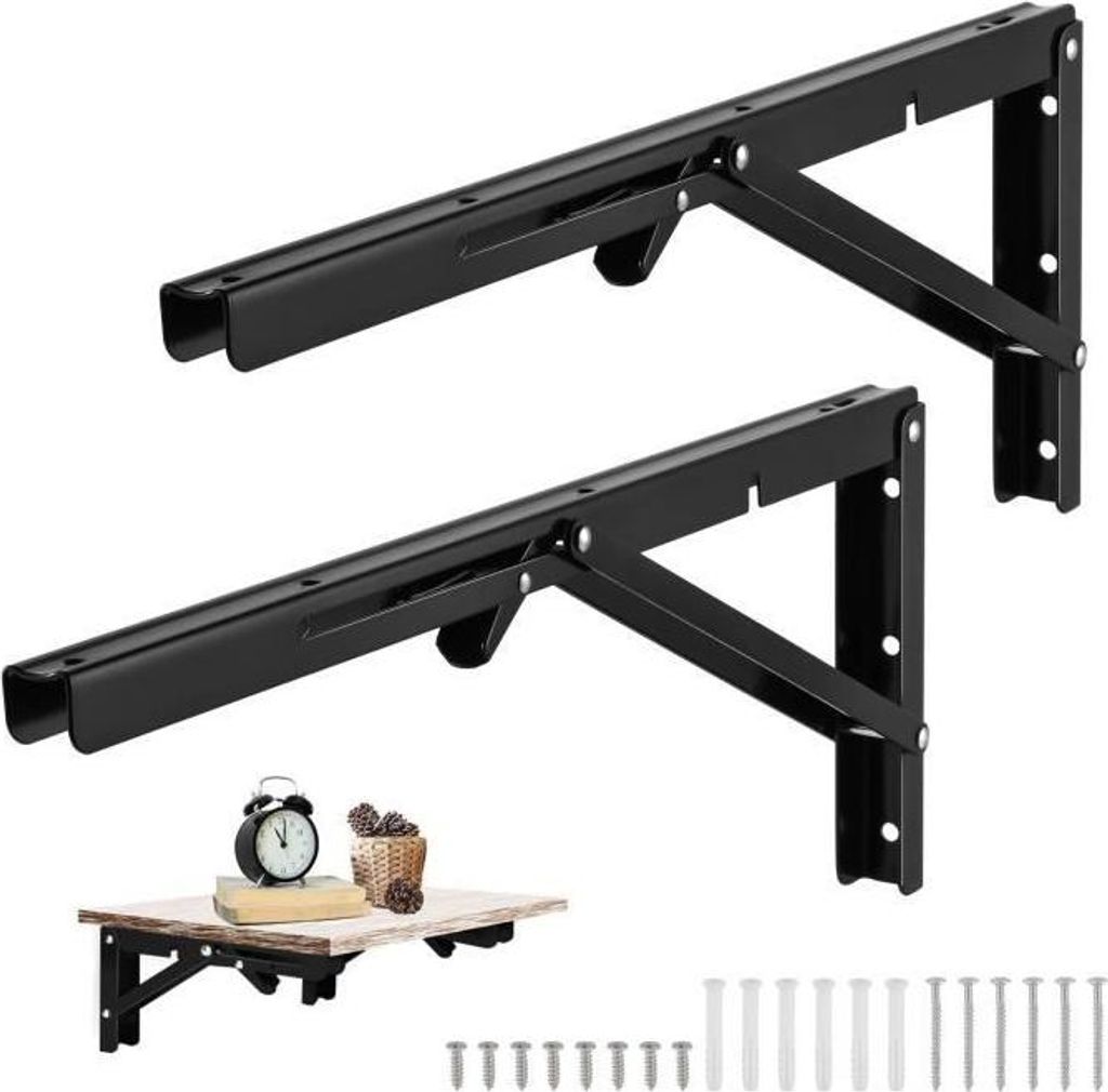 2 skládací podpěry polic 500 x 170 mm, robustní, skládací Obrázek produktu 
