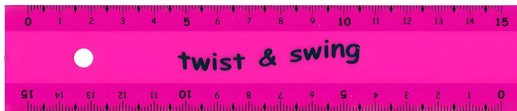 Standardgraph Lineal twist & swing Neon 15 cm neonviolet, flexibel 25 Stück