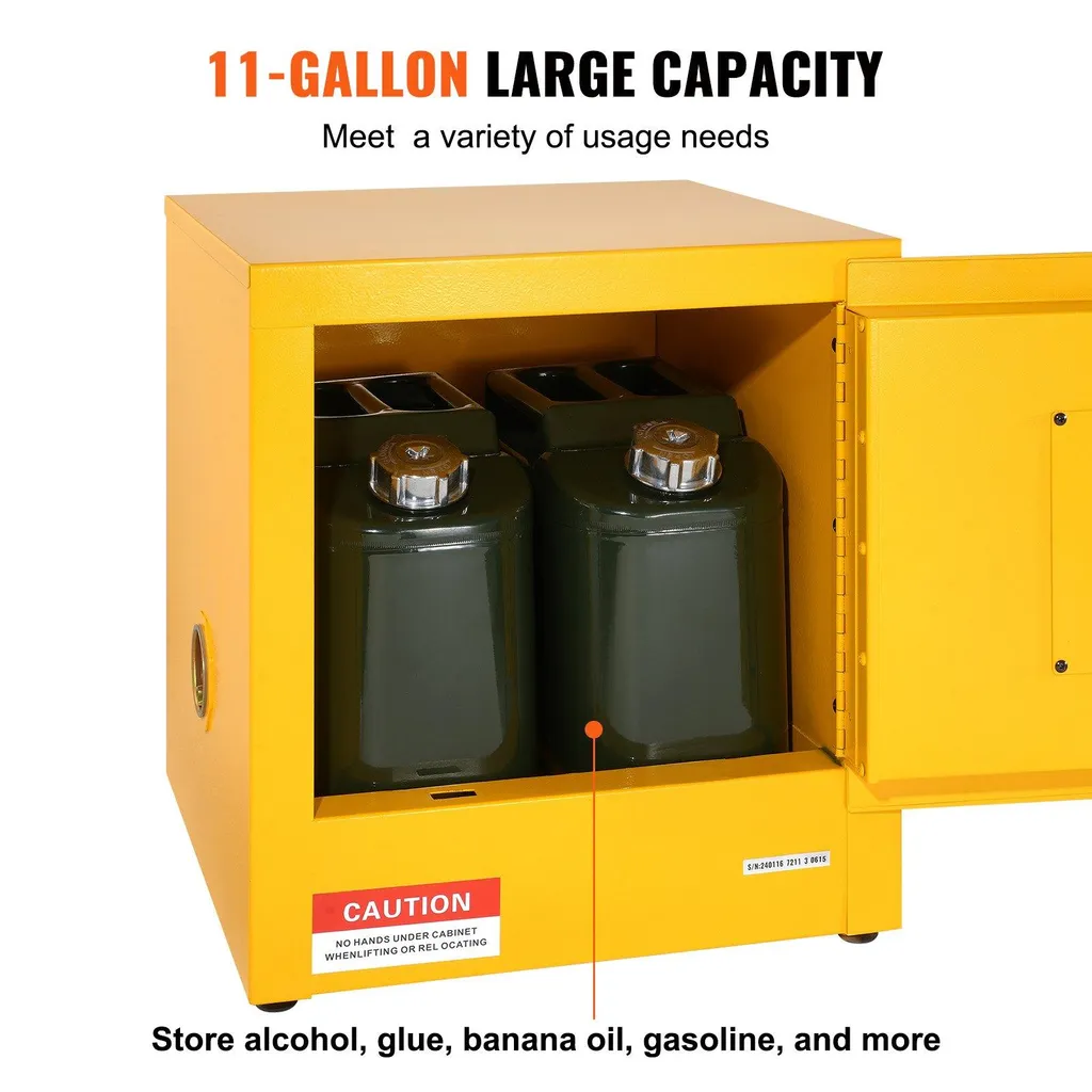 Armoire de sécurité 11 gallons pour laboratoire et stockage chimique - 12