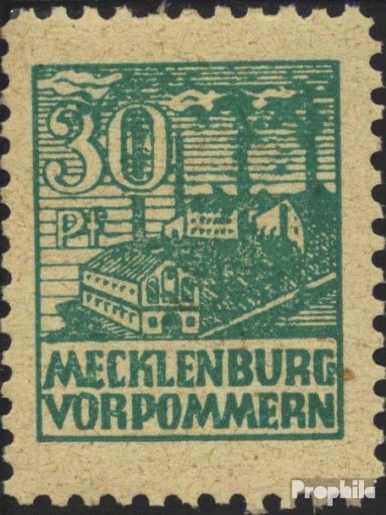 Briefmarken Sowjetische Zone (All.Bes.) 1945 Mi 39z a postfrisch Abschiedsserie