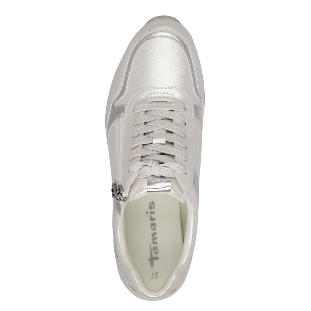 Tamaris Damen Sneaker Slip-On Reißverschluss Wechselfußbett 1-23603-42, Größe:39 EU, Farbe:Grau