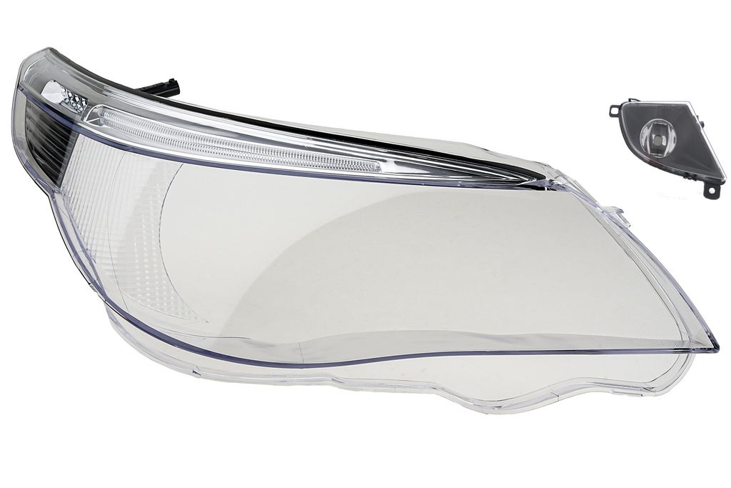 Johns, Scheinwerfer Glas passend für BMW 5er E60 E61 03-07 mit LED RE + Nebelscheinwer. 0 63177177712 7177712