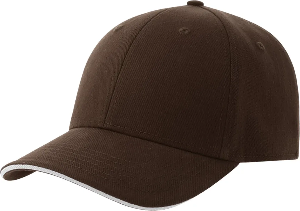 Cappellino Atlantis Liberty Sandwich AB637 Marrone/Bianco Unisex Regolabile