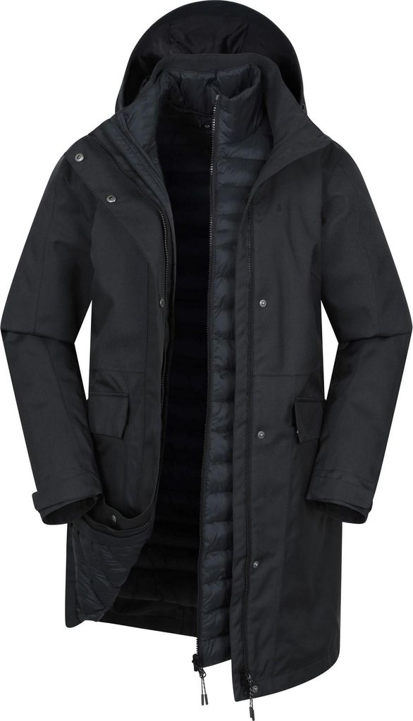 Mountain Warehouse - "Rain On" Jacke für Damen, Wasserfest MW4673 (46 DE) (Schwarz)