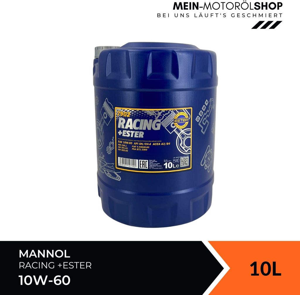 Mannol Racing + Ester 10W-60 10 Liter