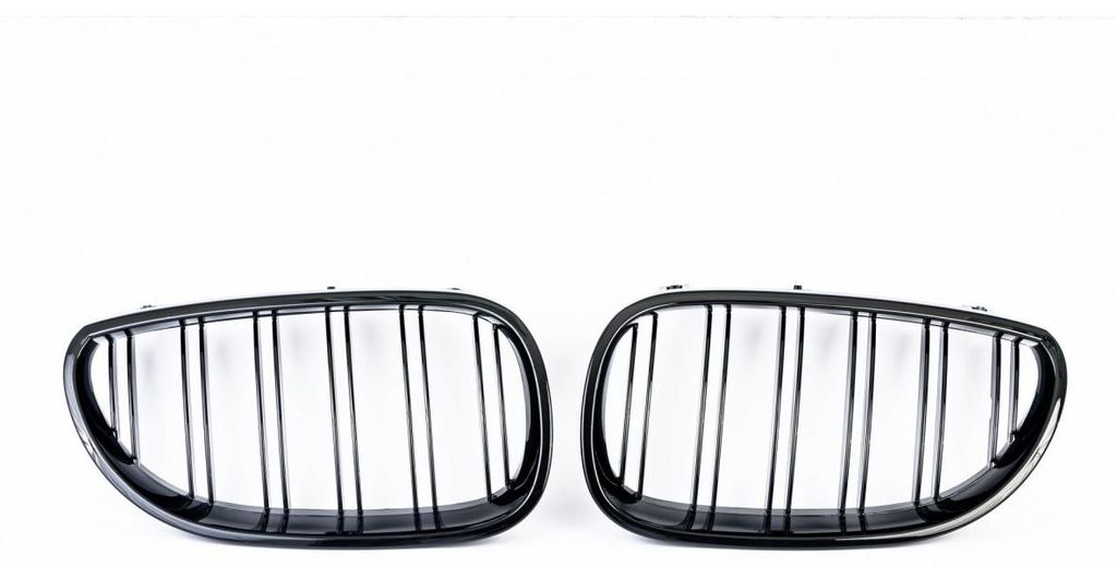 Doppelnieren-Kühlergrills für BMW E90/E91 (2008–2011), Schwarz Hochglanz, Facelift