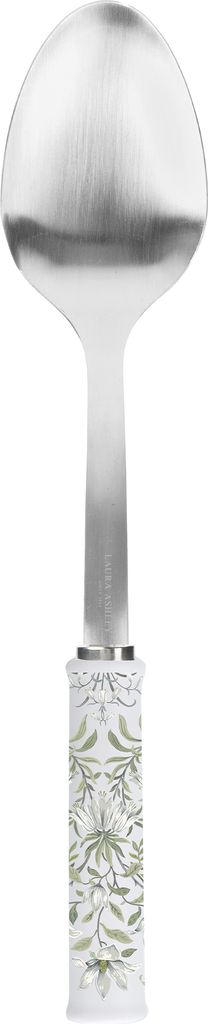 Laura Ashley – Küchenzubehör – 33 cm Servierlöffel aus Edelstahl mit Keramikgriff im Sage Parterre Design von Pendeford