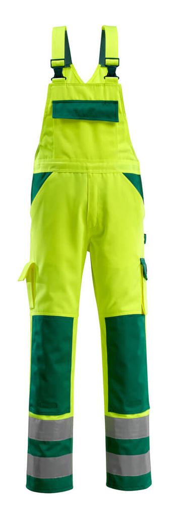 MASCOT Barras Latzhose Größe 90C56, hi-vis gelb/grün | Packung (1 Stück)