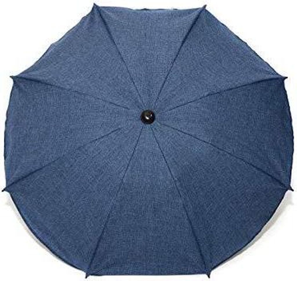 Skyline Sonnenschirm für Kinderwagen flexiblem Befestigungsarm UV-Schutz50+ Sonnensegel Sonnenschutz Kinderwagen-Sonnensegel, Ø63cm, Dunkelblaues