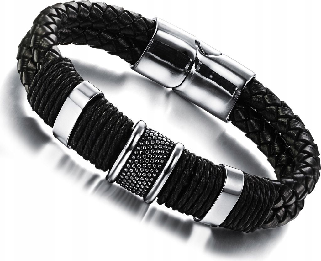 MASCHIO Elegante bracciale MAGNETICO ECOSCRA con magnete Immagine del prodotto 