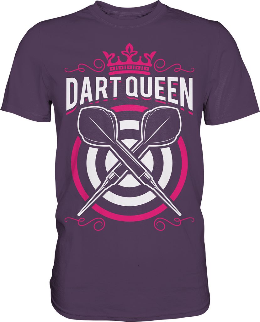 Dart Queen Darts Pfeil Dartscheibe Mädchen T-Shirt – Urban Produktbild 