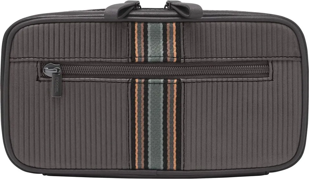 Trousse de Toilette Homme Fossil Dillon Lead Gray Travel Organizer Gris