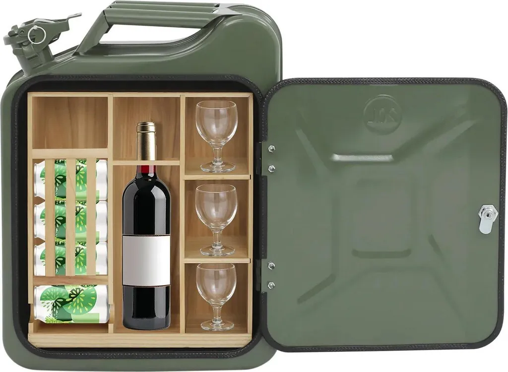 Mini-bar Jerrycan pour Homme - Le Bar à Whisky Idéal pour le Man Cave