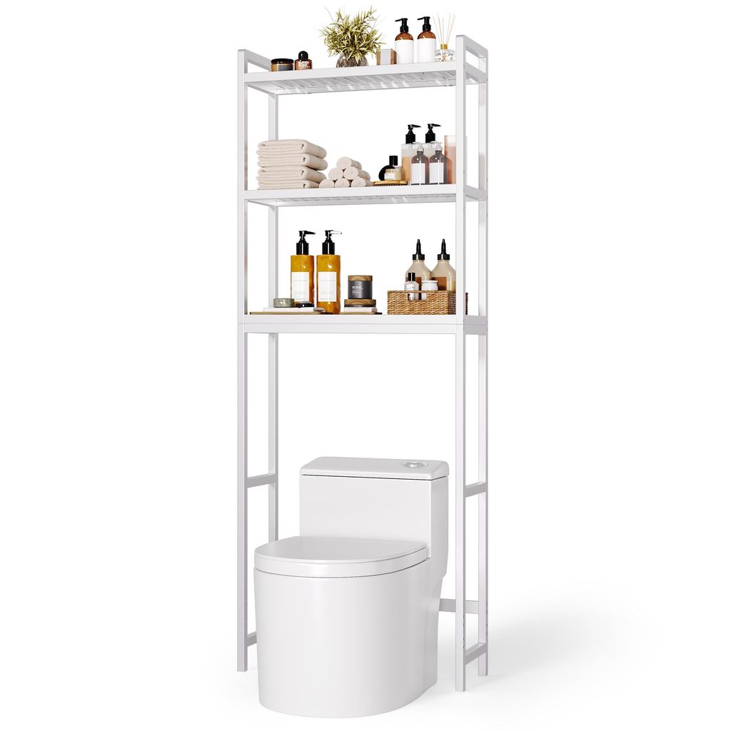 BEALIFE Waschmaschinenregal 63x26x170 cm mit Kippsicherung Produktbild 