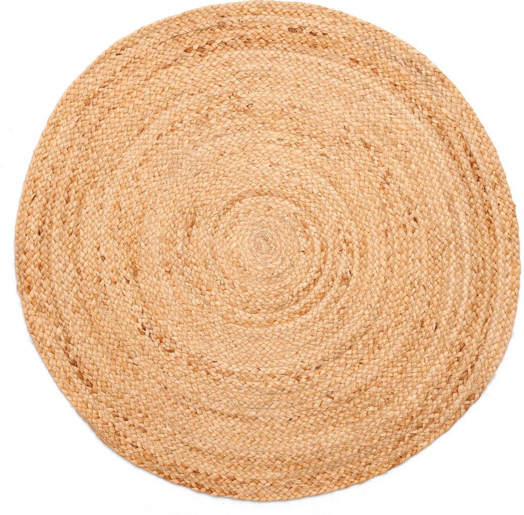 2.02 Jute Teppich - 100 x 100 cm - rund / natur