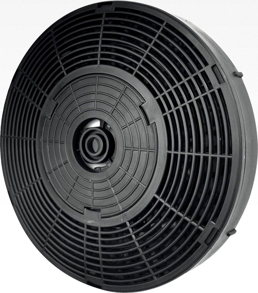 Aktivkohlefilter für Dunstabzugshaube im Umluftbetrieb Schwarz Ø 175 mm