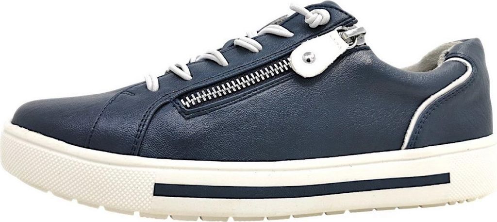 Jana sportlicher Schnürer Blau in Gr. 39 Produktbild 