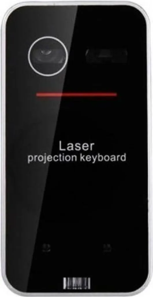 Clavier laser sans fil noir projection virtuelle Bluetooth pour tablette