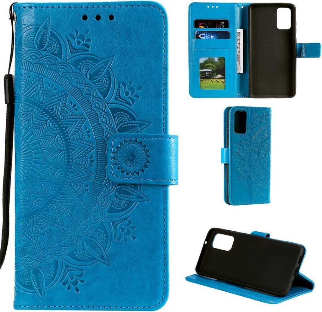 Huawei P40 Pro Handy Hülle Flip Case Cover Handytasche Bumper Mandala