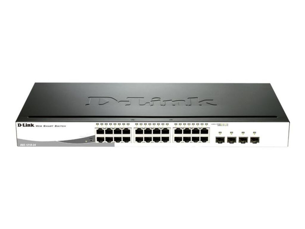 D-Link DGS 1210-24P - Prepínač - inteligentný - 24 x Obrázok produktu 